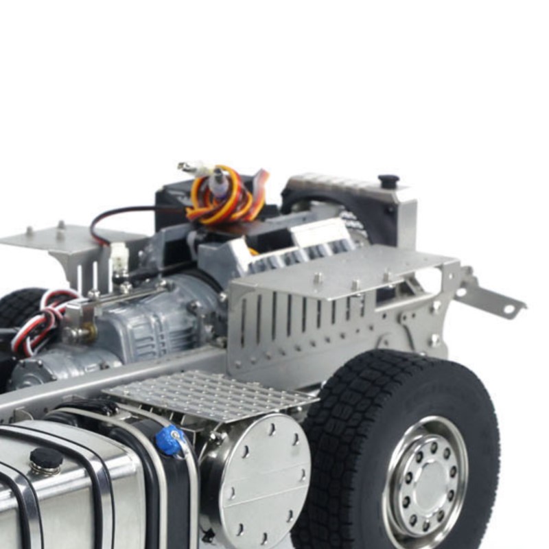 Rc Hobby Toucan - 1/14 RCスケールメタルシャーシ、3速ディファレンシャルロックアクスル、4x4、リモートコントロールトラクタートラックR620 R730カーモデル用