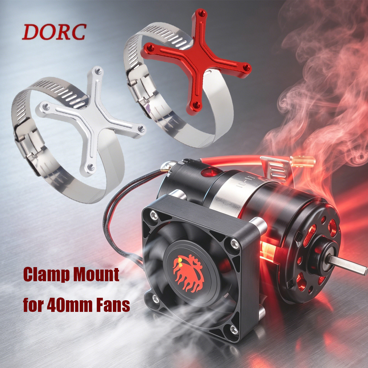 Rc Hobby Tools - ユニバーサル調整可能なファンマウント 30-49mm 広範囲対応 1/8 1/10 RC