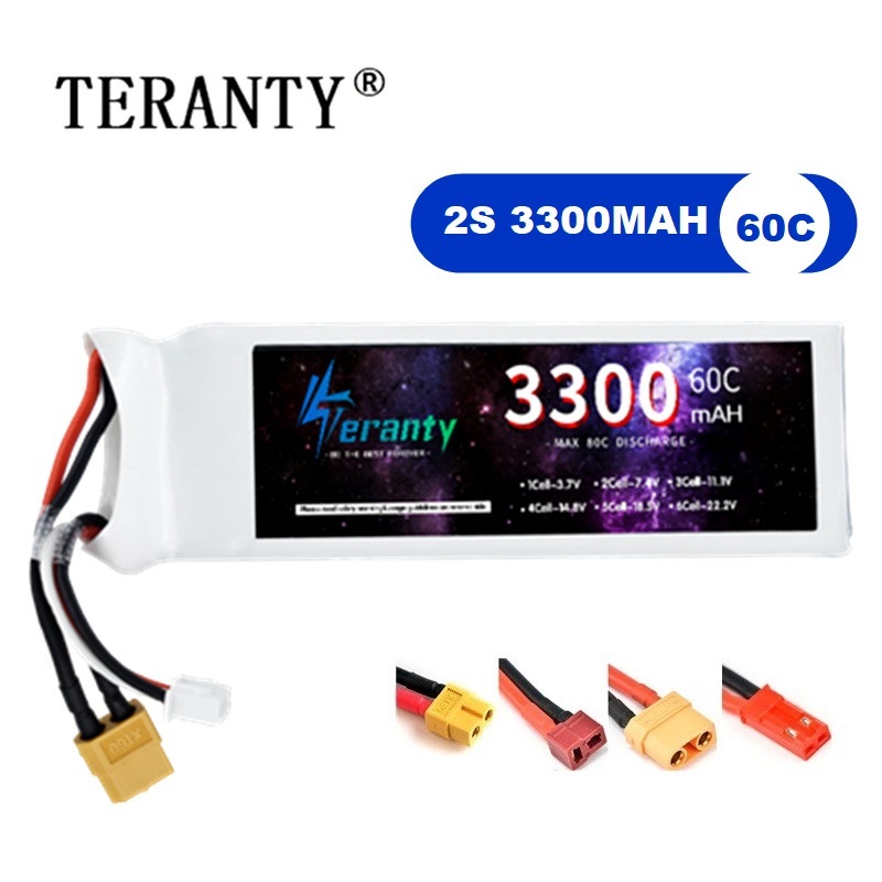 Rc Hobby Boat - 2S 7.4V リポバッテリー 3300mAh 60C 車