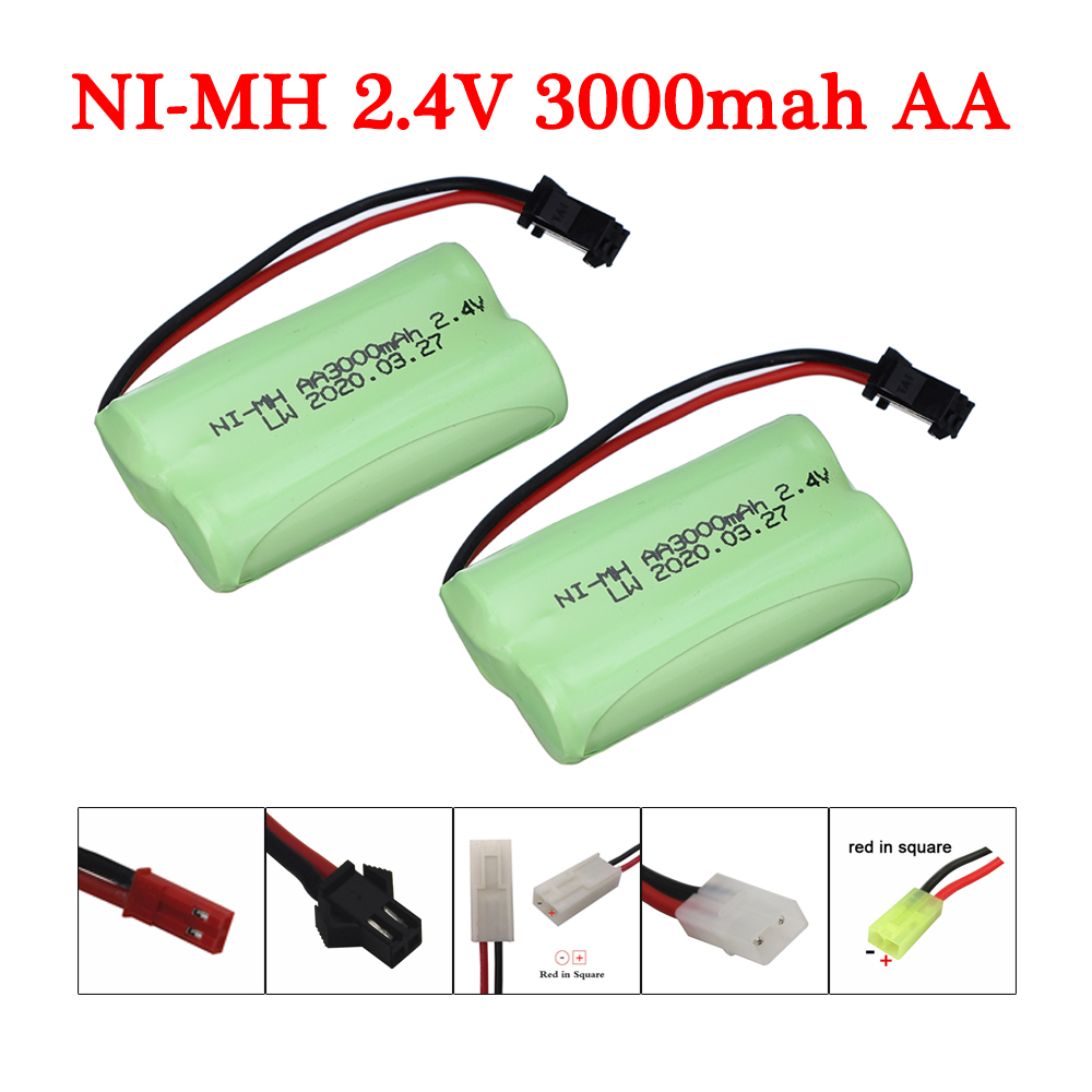 Rc Hobby Boat - リモコン付き充電式nimh aaバッテリーパック,レーシングトラック,タンク,ボート,rcおもちゃ,予備,2.4v,3000mah