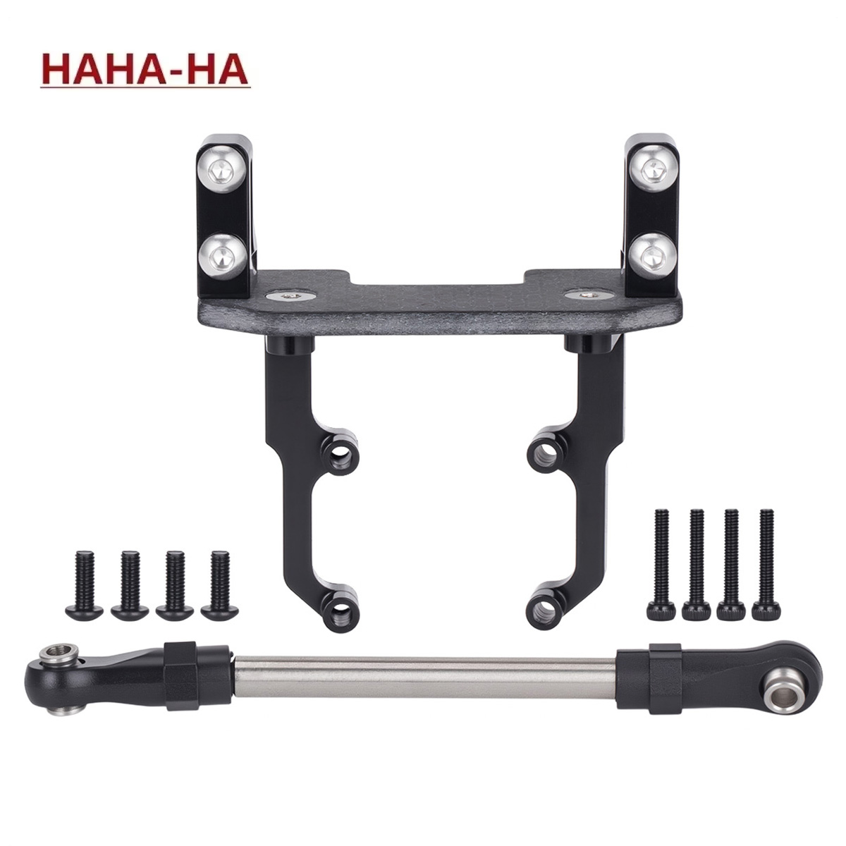 Rc Hobby Tools - アルミ合金製サーボマウントベーススタンド、ステアリングリンク付き、Axial SCX10 II 90046 AR44アクスル用、1/10 RCクローラーアップグレードパーツ