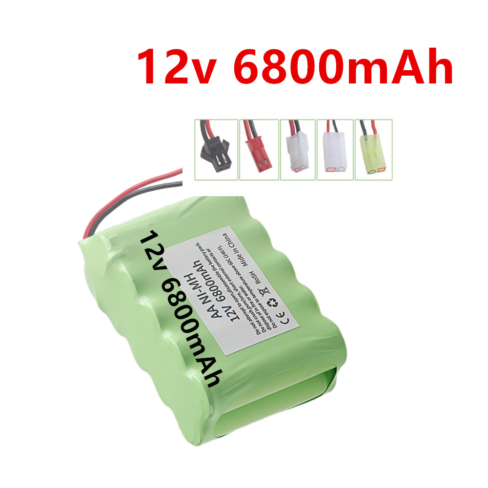Rc Hobby Tools - 12v 6800mAh ニッケル水素充電式バッテリー タミヤ/JST/SM 用電動おもちゃ RC