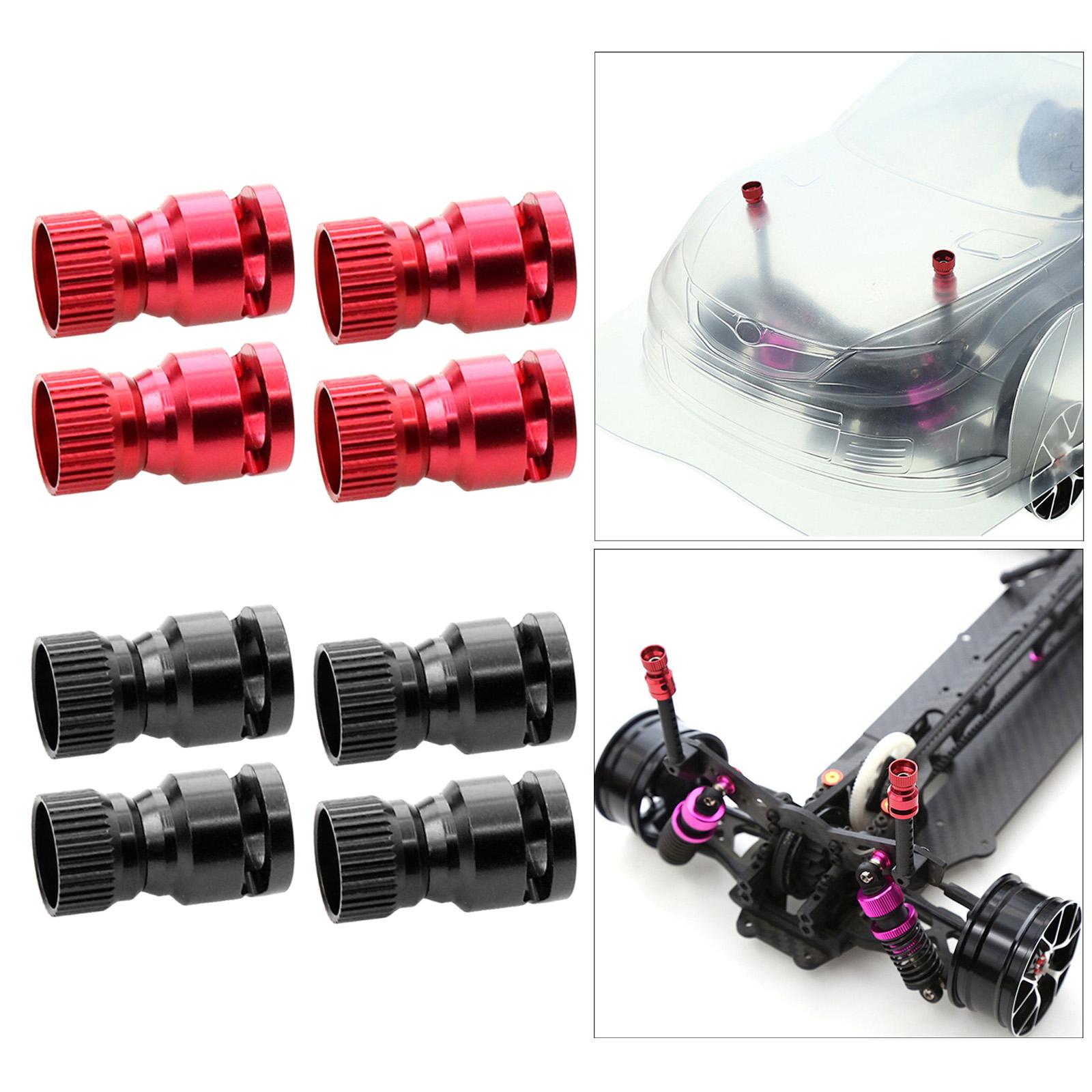 Rc Hobby Location - 4/セットアルミボディシェルマウントコラム穴ロケーター RC ホビーモデルカー用