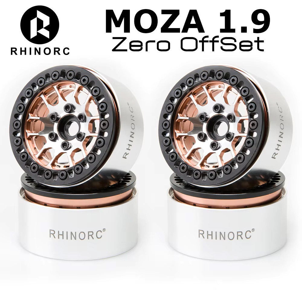 Rc Tire Foam Insert - Rhinorc-RCクローラーカー用アルミニウムホイールリム,moza zero,offset,アキシャルscx10,rr10,wraith,trx4,TRX-6, 1.9 