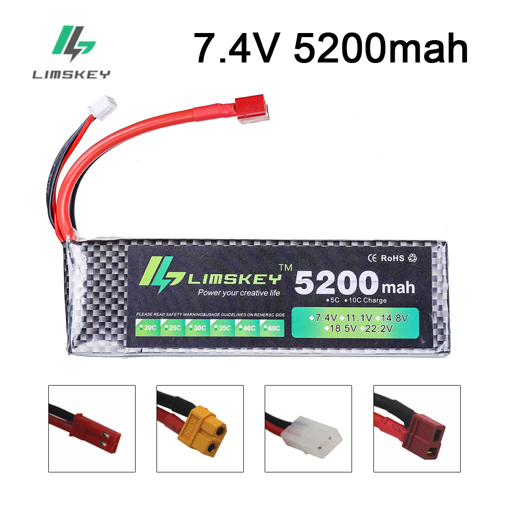 リムスキーパワーバッテリー 7.4V 5200mAh バッテ - Rc Hobby Boat のレビューと価格