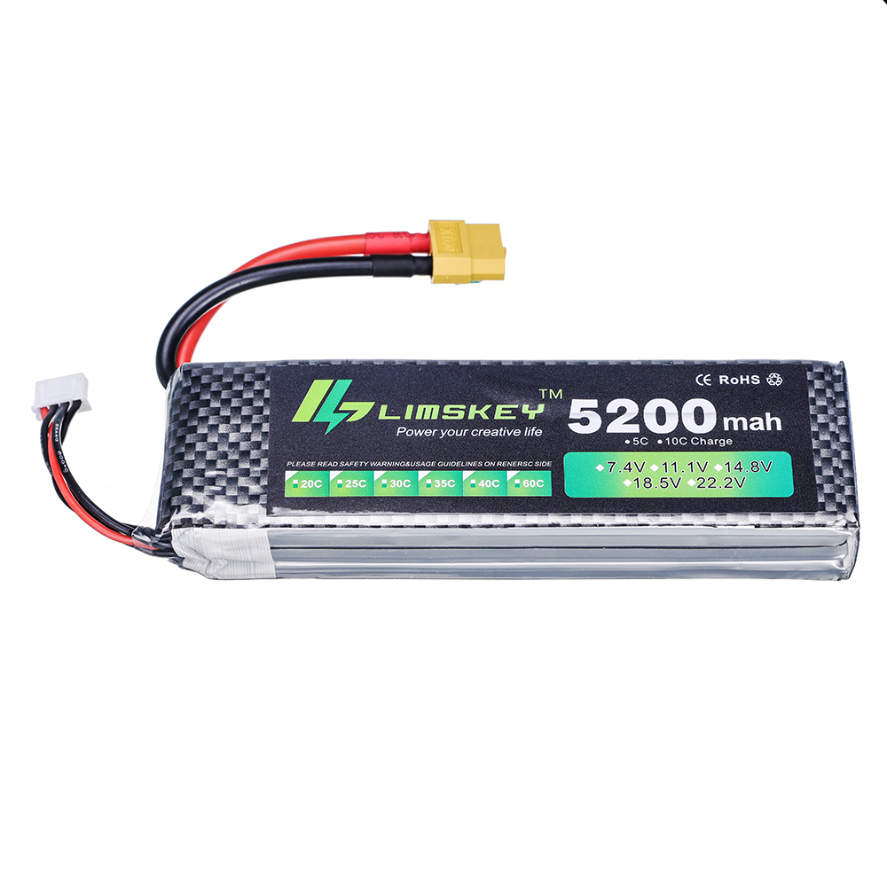 リムスキーパワーバッテリー 7.4V 5200mAh バッテ - Rc Hobby Boat のレビューと価格