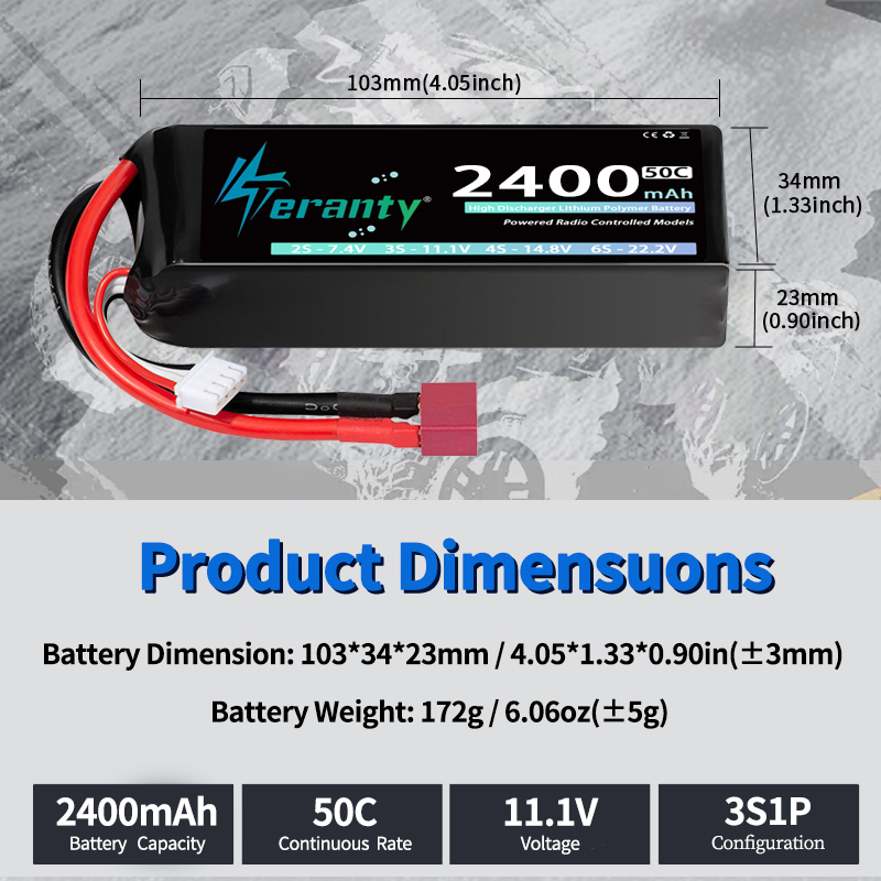 TERANTY 3S 2200/2400/2600mAh リ - Rc Hobby Boat のレビューと価格
