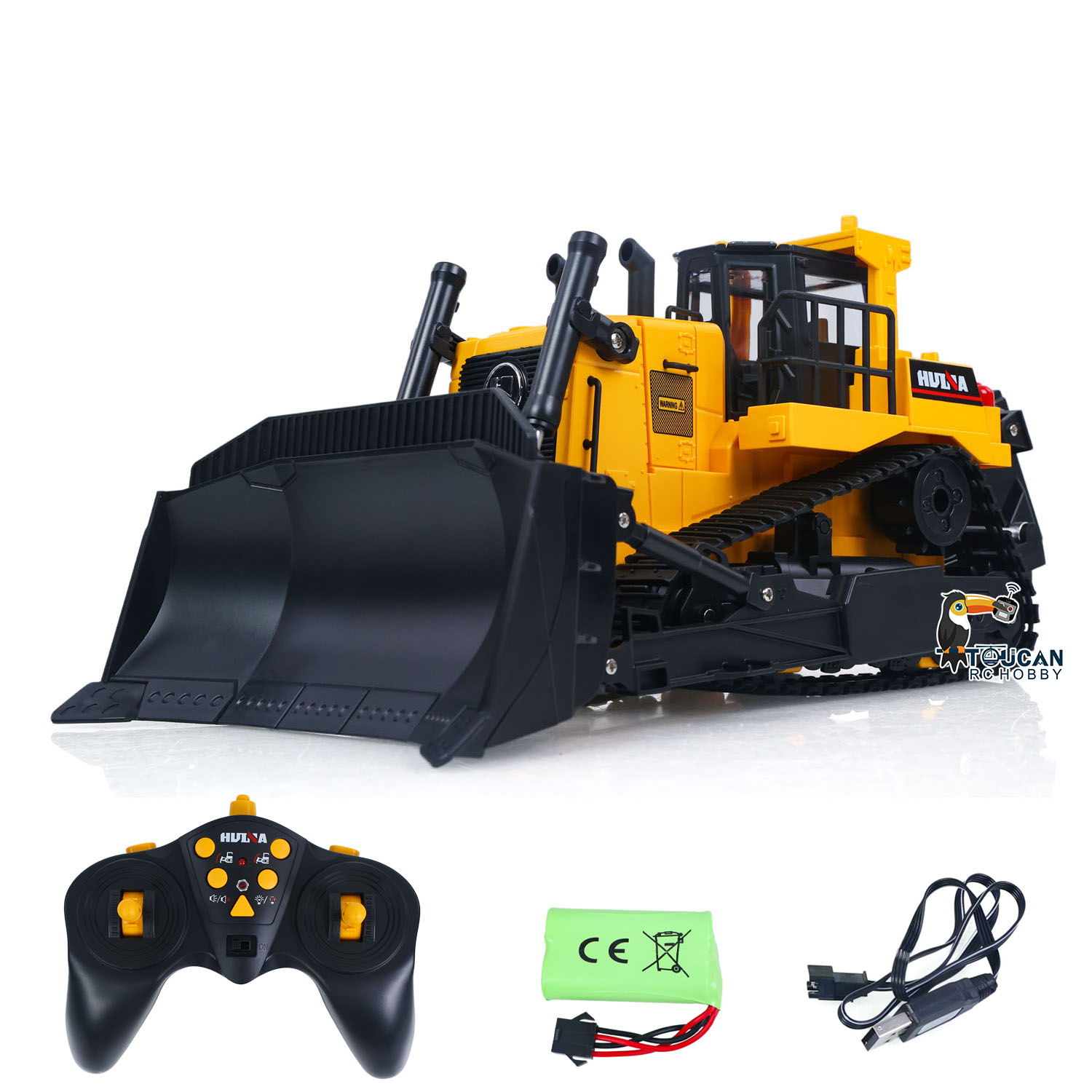 1/16 HUINA 1554 電動RCブルドーザー ラジコ - Rc Hobby Toucan のレビューと価格