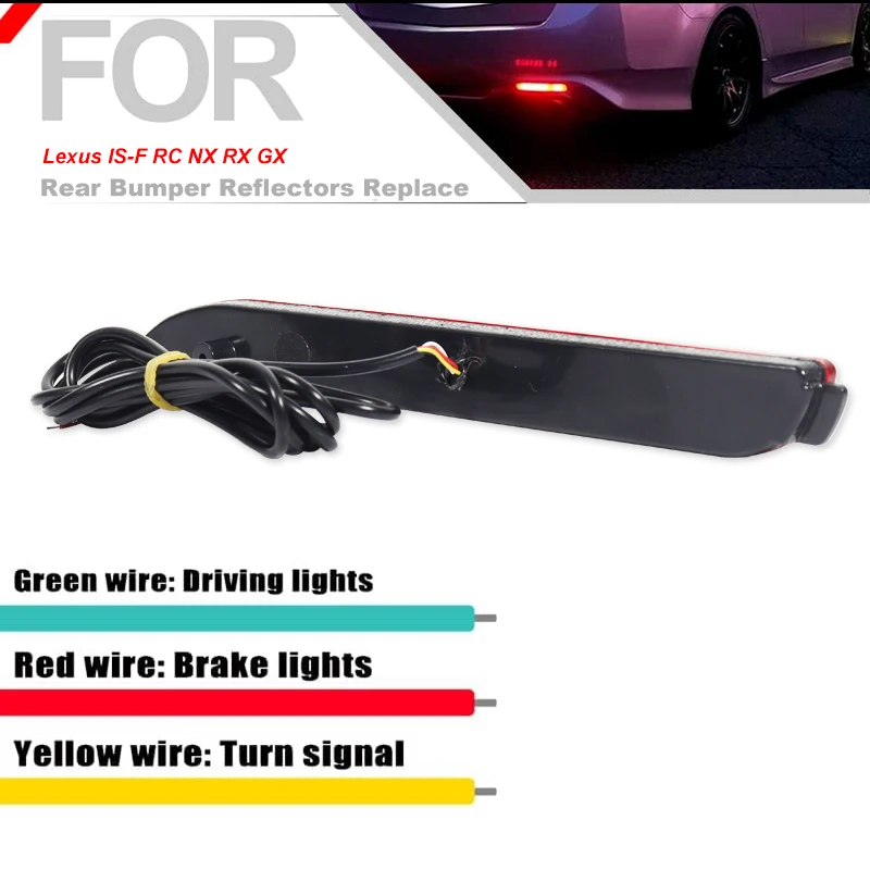 車のリアバンパーリフレクター,リアブレーキライト,方向指示器 - Led Light Kit Rc のレビューと価格