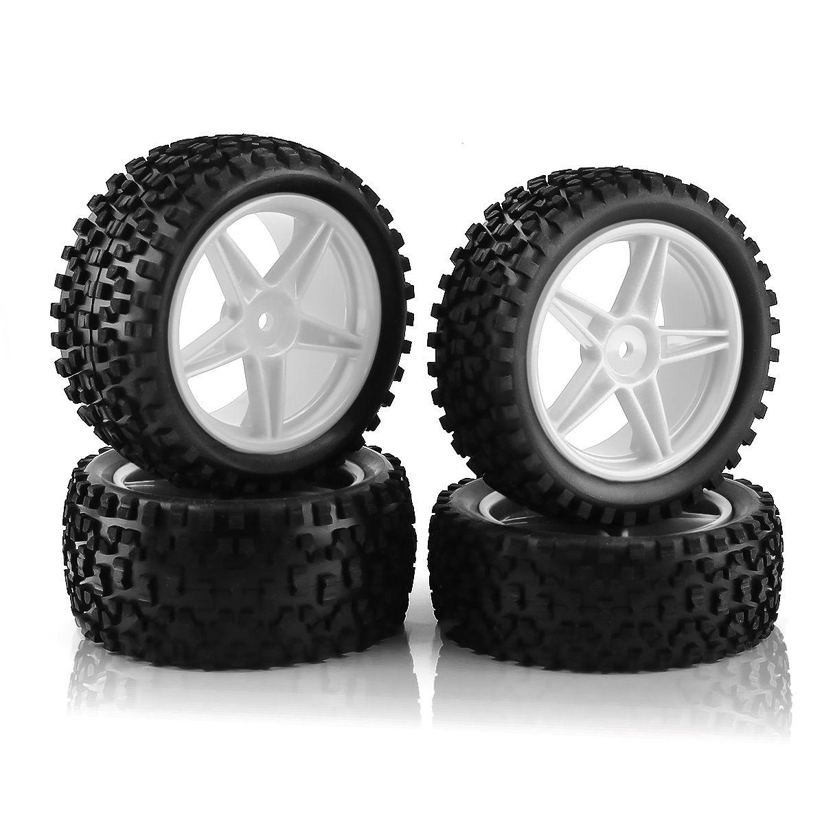 1/10 RCオフロードタイヤ＆ホイールリム12mm六角セッ - Rc Tire Foam Insert のレビューと価格