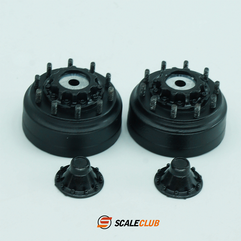 Scaleclub-メタルホープバカバー、リアホイールハブヘ - Rc Excavator Hydraulic のレビューと価格