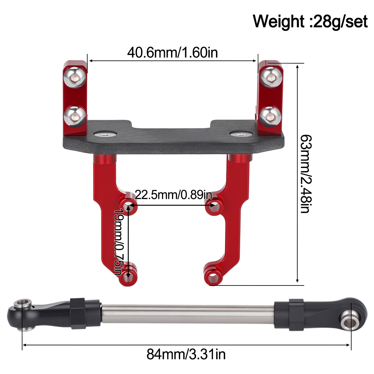 アルミ合金製サーボマウントベーススタンド、ステアリングリンク - Rc Hobby Tools のレビューと価格