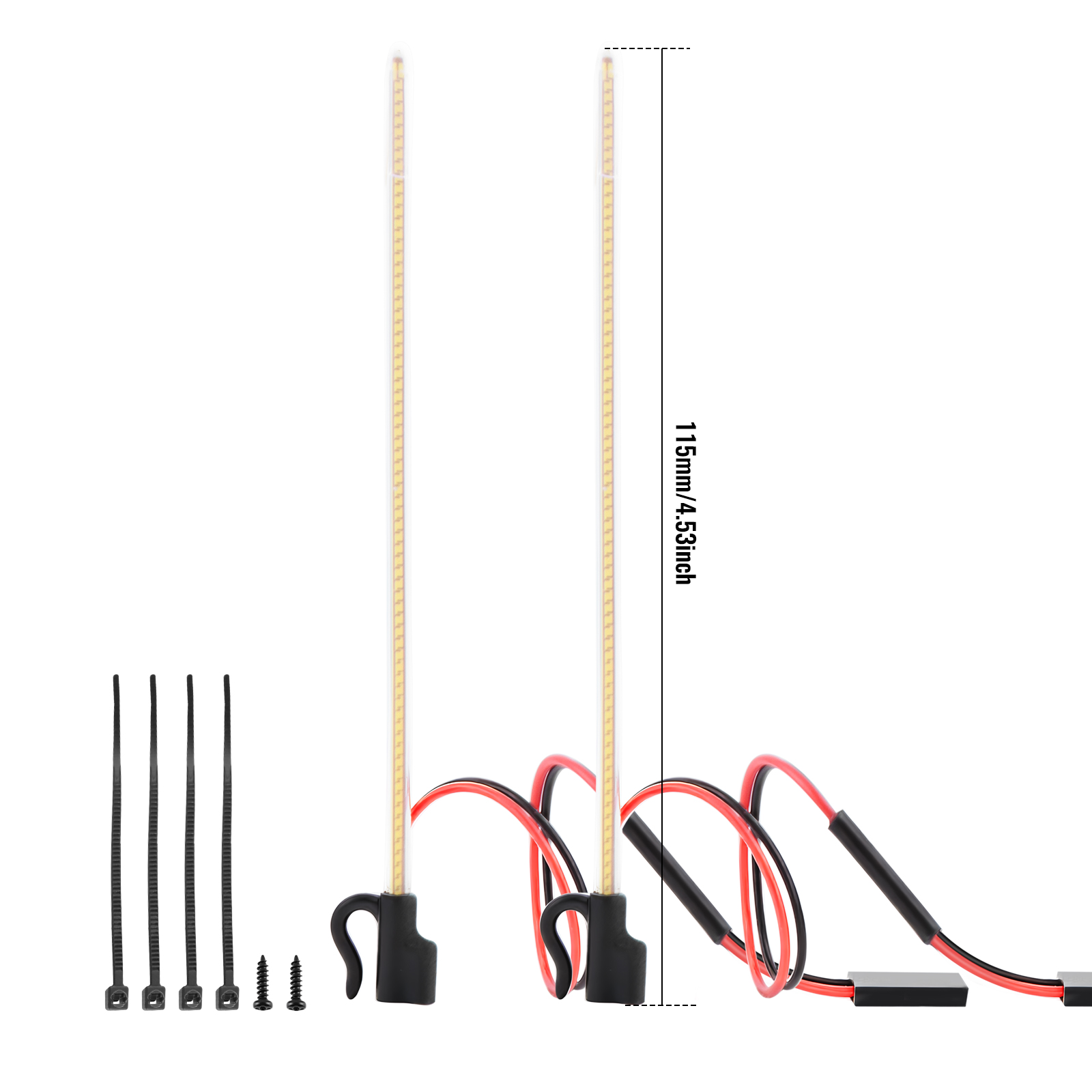 ModRax 2個入り LED RCアンテナライト、カット可 - Rc Hobby Toucan のレビューと価格