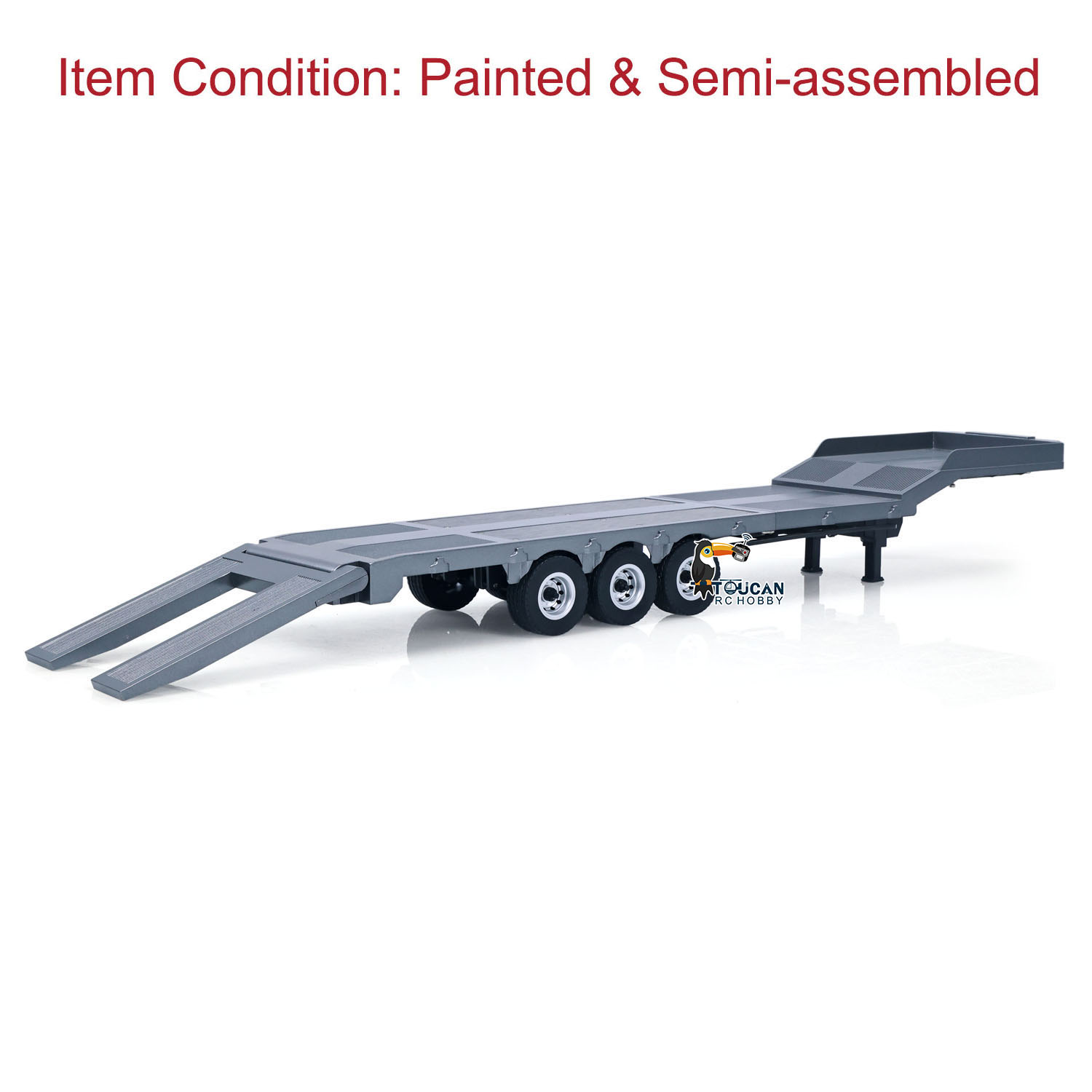 米国製73.5CMプラスチック製セミトレーラーフラットベッド - Rc Hobby Toucan のレビューと価格