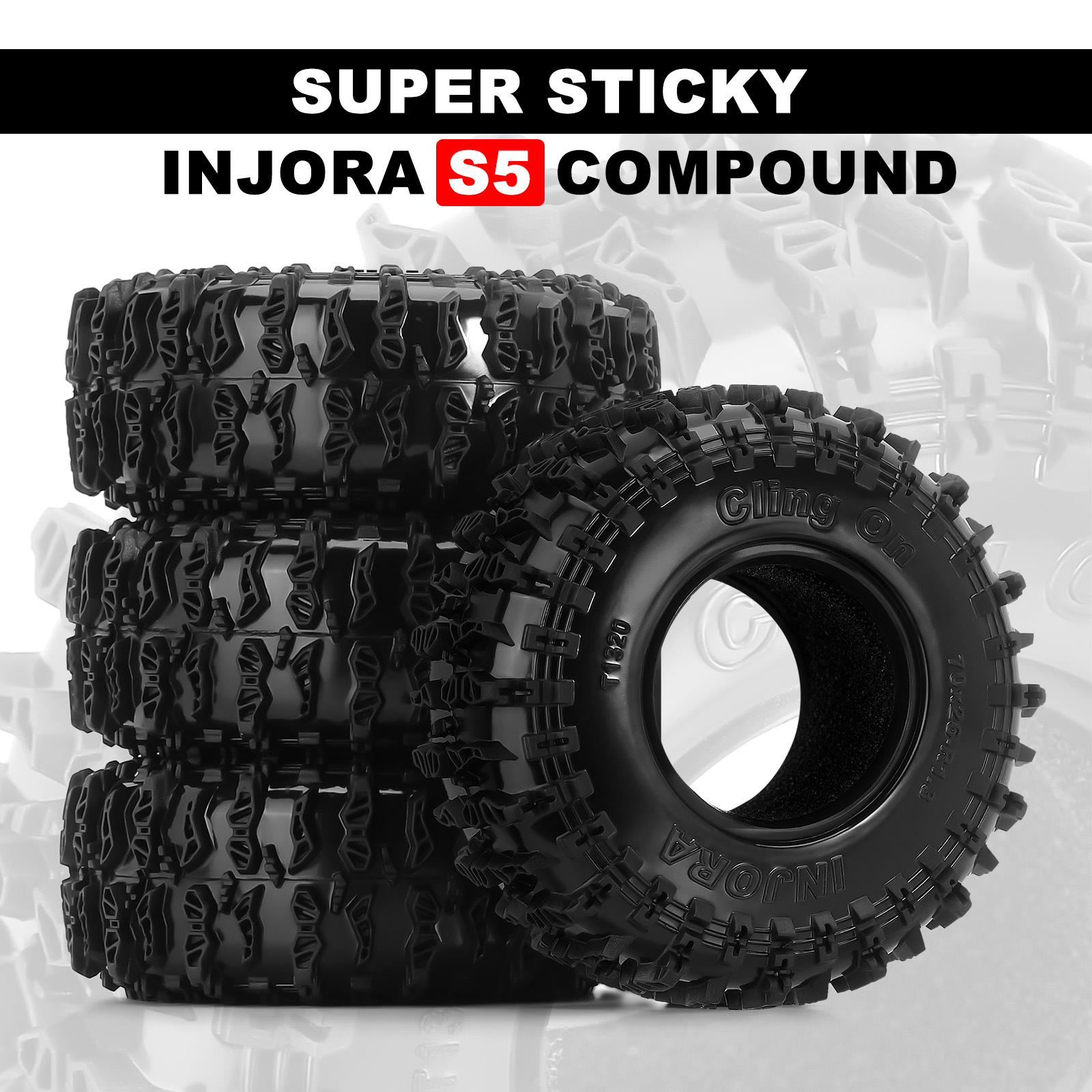 INJORA 1.3インチ クリングオンタイヤ 70*26m - Rc Tire Foam Insert のレビューと価格