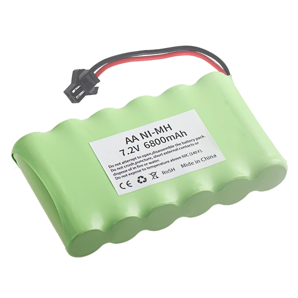 ニッケル水素電池 7.2V 6800mAh SMプラグ バッ - Rc Hobby Boat のレビューと価格